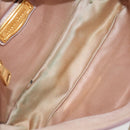 Miu Miu Matelasse Shoulder Bag Leather Pink Gold Tone Auth 205812A-11