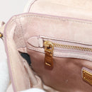 Miu Miu Matelasse Shoulder Bag Leather Pink Gold Tone Auth 205812A-31