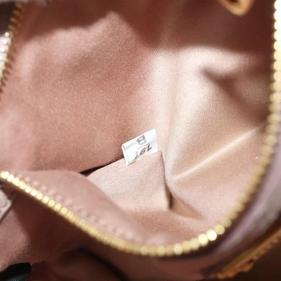 Miu Miu Matelasse Shoulder Bag Leather Pink Gold Tone Auth 205812A