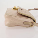Miu Miu Matelasse Shoulder Bag Leather Pink Gold Tone Auth 205812A-5