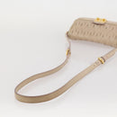 Miu Miu Matelasse Shoulder Bag Leather Pink Gold Tone Auth 205812A-8