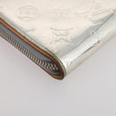 LOUIS VUITTON Monogram Mirror Zippy Wallet Vertical Silver M80808 Auth 205814A-16
