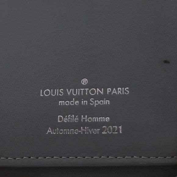 LOUIS VUITTON Monogram Mirror Zippy Wallet Vertical Silver M80808 Auth 205814A