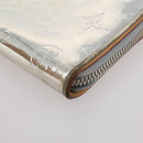 LOUIS VUITTON Monogram Mirror Zippy Wallet Vertical Silver M80808 Auth 205814A-14