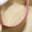 VALENTINO Rock Studs Shoulder Bag Leather Red Gold Tone Auth 205816-26