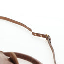 Miu Miu Shoulder Bag Leather 2way Brown Gold Tone Auth 205819A-15
