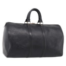 LOUIS VUITTON Epi Keepall 45 Boston Bag Noir M42972 LV Auth 205821A-1