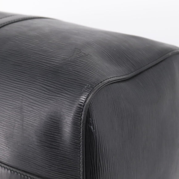 LOUIS VUITTON Epi Keepall 45 Boston Bag Noir M42972 LV Auth 205821A