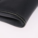 CELINE Circle Shoulder Bag Leather Black Gold Tone Auth 205823-15