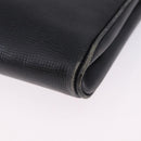 CELINE Circle Shoulder Bag Leather Black Gold Tone Auth 205823-16