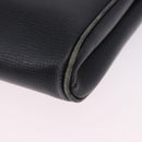 CELINE Circle Shoulder Bag Leather Black Gold Tone Auth 205823-18