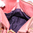 Miu Miu Vitellolux Hand Bag Leather 2way Pink Gold Auth 205828V-22