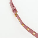 Miu Miu Hand Bag Leather 2way Pink Gold Tone Auth 205829A-15