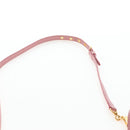 Miu Miu Hand Bag Leather 2way Pink Gold Tone Auth 205829A-17
