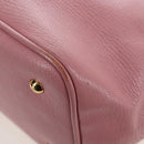 Miu Miu Hand Bag Leather 2way Pink Gold Tone Auth 205829A-19