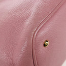 Miu Miu Hand Bag Leather 2way Pink Gold Tone Auth 205829A-20