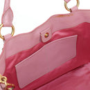 Miu Miu Hand Bag Leather 2way Pink Gold Tone Auth 205829A-27