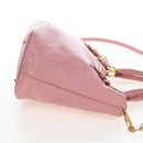 Miu Miu Hand Bag Leather 2way Pink Gold Tone Auth 205829A-4