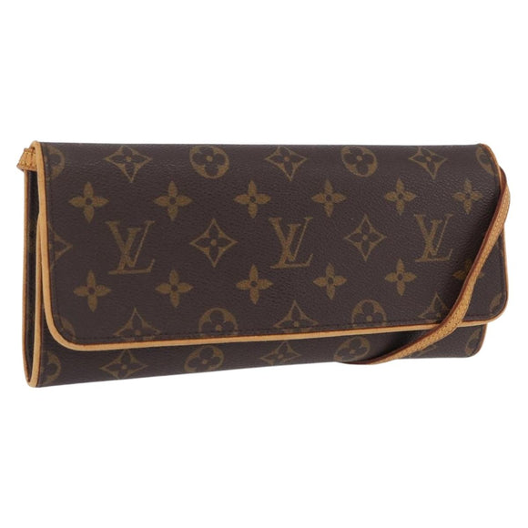 LOUIS VUITTON Monogram Pochette Twin GM Shoulder Bag M51852 LV Auth 205833