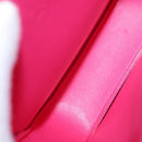 LOUIS VUITTON Monogram Vernis Motto Pouch Fuchsia Pink M91225 LV Auth 205834V-10