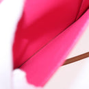 LOUIS VUITTON Monogram Vernis Motto Pouch Fuchsia Pink M91225 LV Auth 205834V-24