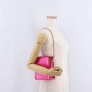 LOUIS VUITTON Monogram Vernis Motto Pouch Fuchsia Pink M91225 LV Auth 205834V-25