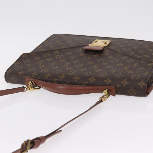 LOUIS VUITTON Monogram Porte Documents Bandouliere Bag M53338 LV Auth 205837A