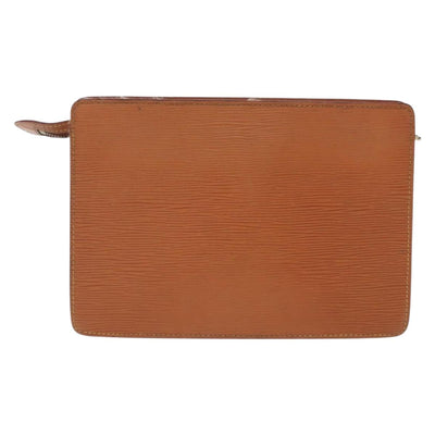 LOUIS VUITTON Epi Pochette Homme Clutch Bag Zipangu Gold M52528 LV Auth 205841 - 0