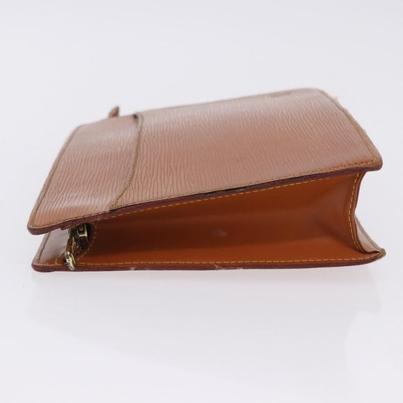 LOUIS VUITTON Epi Pochette Homme Clutch Bag Zipangu Gold M52528 LV Auth 205841