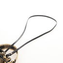 FENDI Pequin Canvas Montrezor Shoulder Bag 2way Brown Black Auth 205842V-11