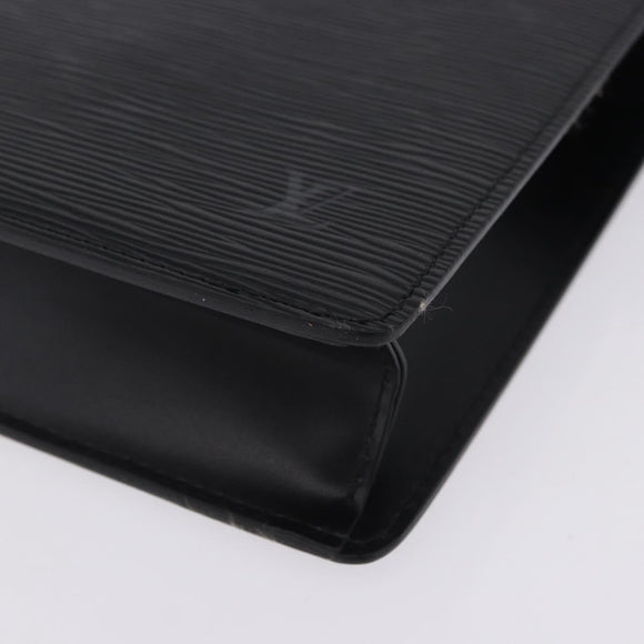 LOUIS VUITTON Epi Pochette Homme Clutch Bag Black M52522 LV Auth 205843A