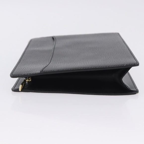 LOUIS VUITTON Epi Pochette Homme Clutch Bag Black M52522 LV Auth 205843A