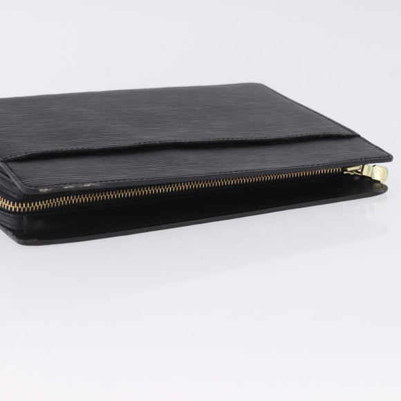 LOUIS VUITTON Epi Pochette Homme Clutch Bag Black M52522 LV Auth 205843A