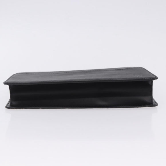 LOUIS VUITTON Epi Pochette Homme Clutch Bag Black M52522 LV Auth 205843A