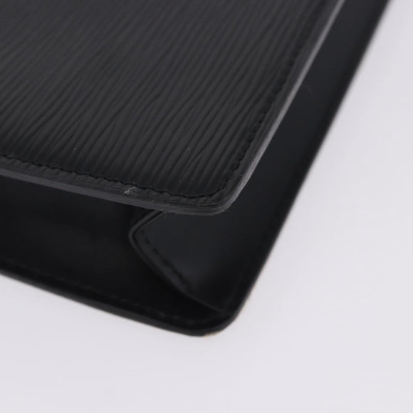 LOUIS VUITTON Epi Pochette Homme Clutch Bag Black M52522 LV Auth 205843A