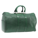 LOUIS VUITTON Epi Keepall 45 Boston Bag Green Keepall 45 LV Auth 205853-1