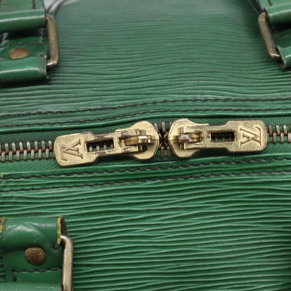 LOUIS VUITTON Epi Keepall 45 Boston Bag Green Keepall 45 LV Auth 205853