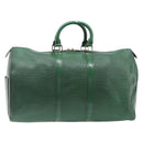 LOUIS VUITTON Epi Keepall 45 Boston Bag Green Keepall 45 LV Auth 205853-13