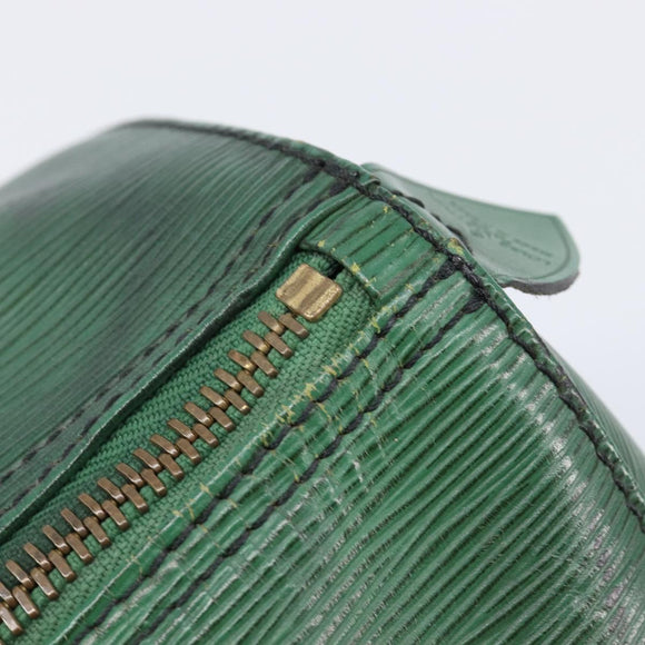 LOUIS VUITTON Epi Keepall 45 Boston Bag Green Keepall 45 LV Auth 205853