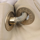 CHANEL Camelia Tote Bag Leather Beige Gold Tone CC Auth 205854-20