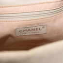 CHANEL Camelia Tote Bag Leather Beige Gold Tone CC Auth 205854-21