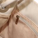 CHANEL Camelia Tote Bag Leather Beige Gold Tone CC Auth 205854-25