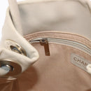 CHANEL Camelia Tote Bag Leather Beige Gold Tone CC Auth 205854-27