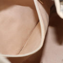 CHANEL Camelia Tote Bag Leather Beige Gold Tone CC Auth 205854-30