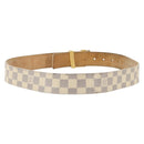 LOUIS VUITTON Damier Azur Ceinture LV Initial Belt M0325 LV Auth 205856-2