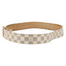 LOUIS VUITTON Damier Azur Ceinture LV Initial Belt M0325 LV Auth 205856-4