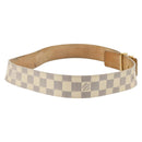 LOUIS VUITTON Damier Azur Ceinture LV Initial Belt M0325 LV Auth 205856-5