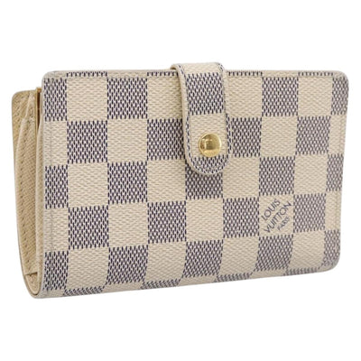 LOUIS VUITTON Damier Azur Portefeuille Viennois Wallet N61676 LV Auth 205857V
