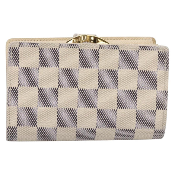LOUIS VUITTON Damier Azur Portefeuille Viennois Wallet N61676 LV Auth 205857V