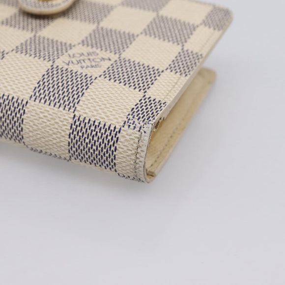 LOUIS VUITTON Damier Azur Portefeuille Viennois Wallet N61676 LV Auth 205857V